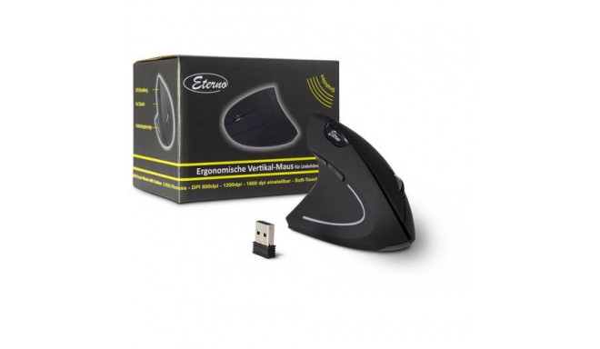 Inter-Tech KM-206L mouse Office Left-hand RF Wireless Optical 1600 DPI