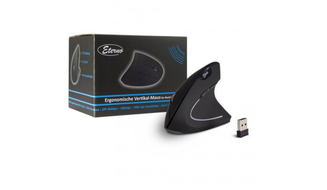 Inter-Tech KM-206R mouse Office Ambidextrous RF Wireless Optical 1600 DPI