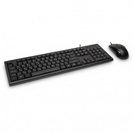 Inter-Tech KM-3149R keyboard Mouse included Home USB QWERTY Russian, US International Black