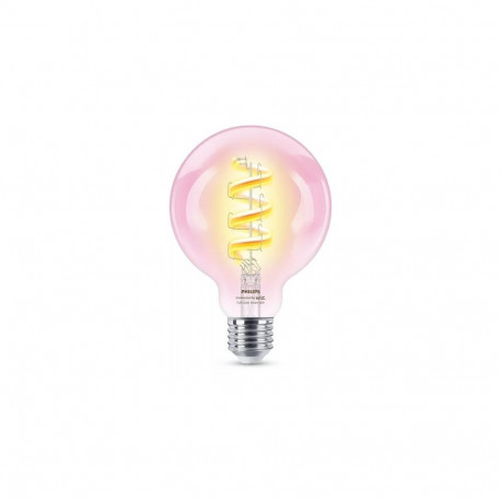 Philips Smart LED RGB Filament G95 Bulb, E27 Base, 470 lm