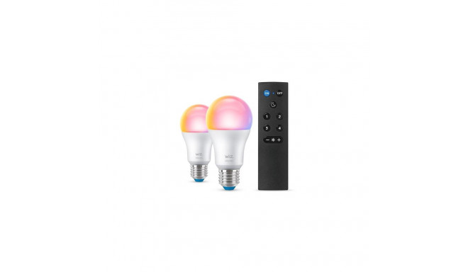 WiZ Bulb 60 W A60 E27 x2 with remote