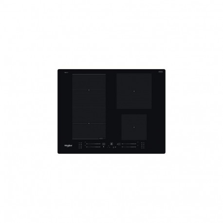 Whirlpool WF S2765 NE/IXL Black Built-in 65 cm Zone induction hob 4 zone(s)
