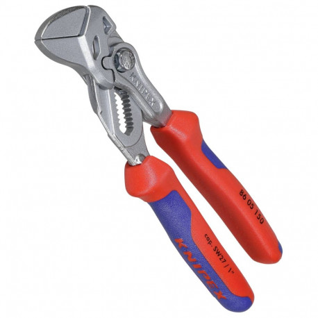 KNIPEX 86 05 150 - Steckverbindungszange - 2,7 cm - Chrom-Vanadium-Stahl - Kunststoff - Blau/Rot - 1
