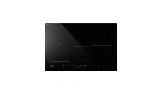 Hotpoint Ariston HS 1377C CPNE Black Built-in 77 cm Zone induction hob 4 zone(s)