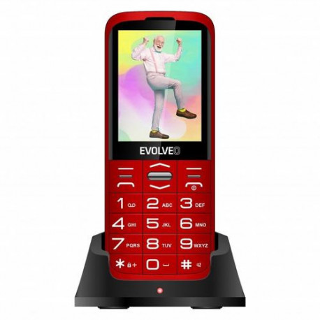 Evolveo EasyPhone 8595683203548 mobile phone 7.11 cm (2.8") 113 g Red Senior phone