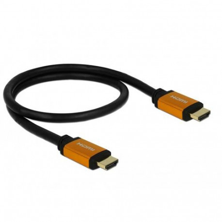 DeLOCK 85726 HDMI cable 0.5 m HDMI Type A (Standard) Black, Gold