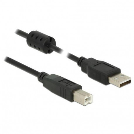 DeLOCK 5m, USB 2.0-A/USB 2.0-B USB cable USB A USB B Black