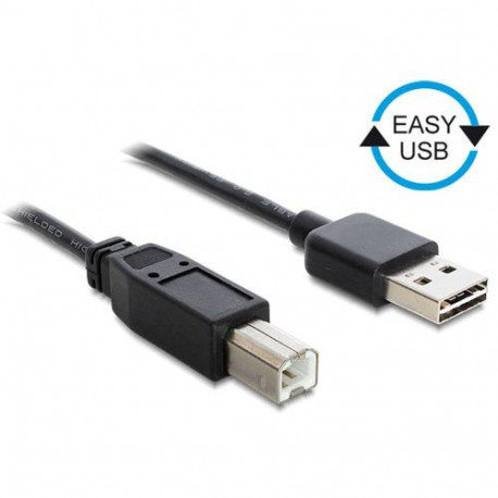 DeLOCK 3m USB 2.0 A - B m/m USB cable USB A USB B Black
