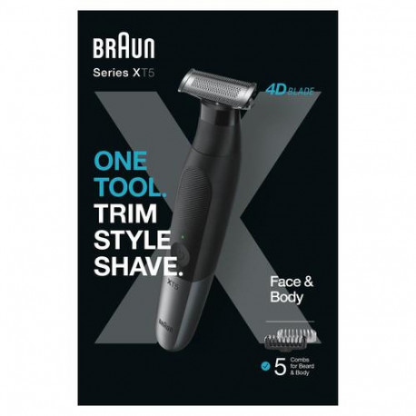 Braun XT5100 Battery 5 mm Wet & Dry Black, Grey