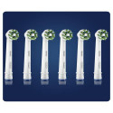 Oral-B CrossAction 80339345 toothbrush head 6 pc(s) Blue, Green, White