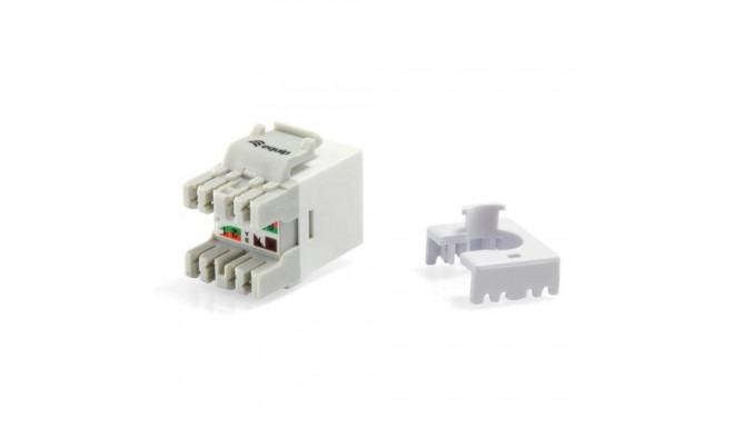Equip Cat.6 Unshielded Keystone Jack LSA, Slim Type, White