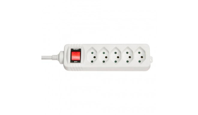 Lindy 73167 power extension 5 AC outlet(s) Indoor White
