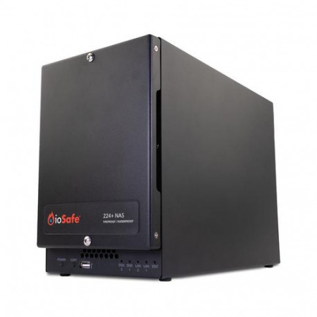 ioSafe 224+ NAS Desktop Intel® Celeron® J4125 2 GB DDR4 0 TB HDD DSM Black