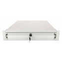 Intellinet 19&quot; Storage Drawer, 2U, Lockable, 466mm Depth, Grey