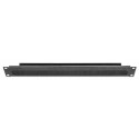 Intellinet 19&quot; Cable Entry Panel with Cable Tray 2-Pack, with Brush, 1U, Black, 2pcs in a B