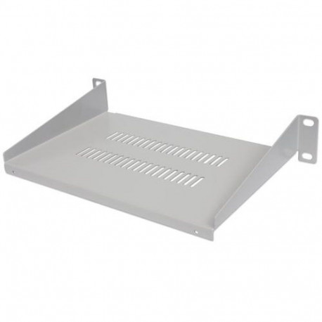 Intellinet 10" Cantilever Shelf, 1U, Shelf Depth 150mm, Vented, Max 25kg, Grey, Three Year Warr