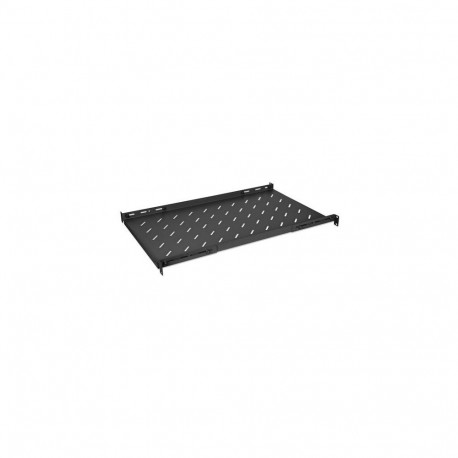 Intellinet 19" Fixed Shelf (adjustable), 1U, 750mm shelf depth, 750 to 950mm adjustable rail de