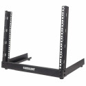 Intellinet Network Rack, Open Frame (Desktop), 8U, Usable Width 465mm, Black, Flatpack, 19&quot;