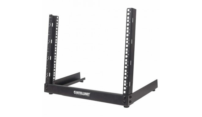 Intellinet 19&quot; Network Rack - Open Frame (Desktop), 8U, Black, Flatpack