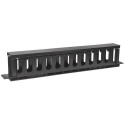 Intellinet 19&quot; Cable Management Panel, 19&quot; Rackmount Cable Manager, 1U, with Cover