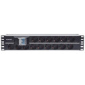 Intellinet 19&quot; 2U Rackmount 15-Way Power Strip - German Type&quot;, With Double Air Swi