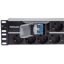 Intellinet 19&quot; 2U Rackmount 15-Way Power Strip - German Type&quot;, With Double Air Swi