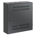 Intellinet Low-Profile 19&quot; Wall Mount Cabinet with 4U Horizontal and 2U Vertical Rails Slim