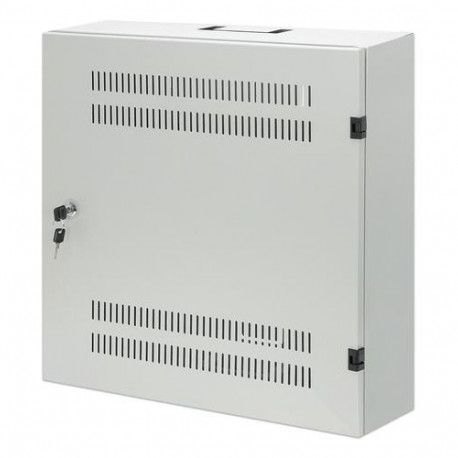 Intellinet Low-Profile 19" Wall Mount Cabinet with 4U Horizontal and 2U Vertical Rails Slim, Sp