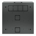 Intellinet Low-Profile 19&quot; Wall Mount Cabinet with 4U Horizontal and 2U Vertical Rails Slim