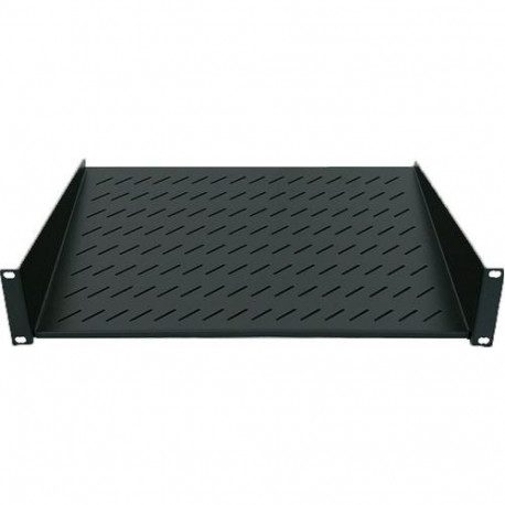 Intellinet 19" Cantilever Shelf, 1U, 2-Point Front Mount, 150mm Depth, Max 25kg, Black, Three Y