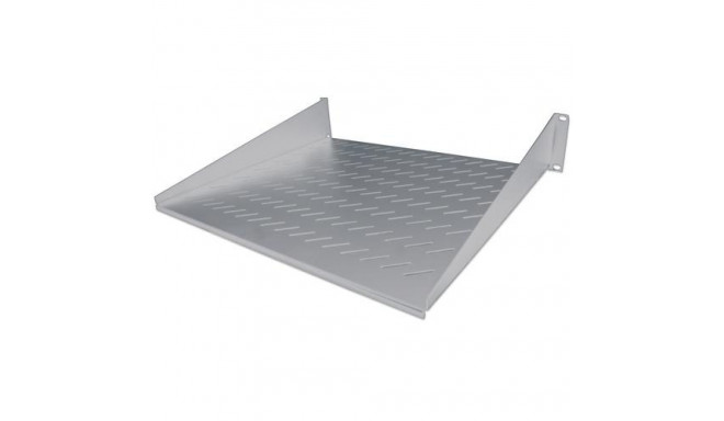 Intellinet 19&quot; Cantilever Shelf, 2U, 2-Point Front Mount, 250mm Depth, Max 25kg, Grey, Thre