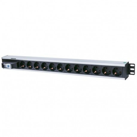 Intellinet Vertical Rackmount 12-Output Power Distribution Unit (PDU), EU CEE 7/3 Outlets, With Sing