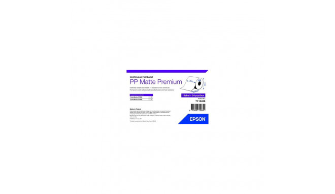 Epson PP Matte Label Premium, Continuous Roll, 51mm x 29m