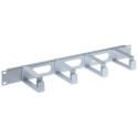 Intellinet 19&quot; Cable Management Panel, 1U, 4 long plastic rings, Grey