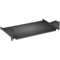 Intellinet 19" Cantilever Shelf, 2U, Fixed, Depth 400mm, Max 25kg, Black, Three Year Warran