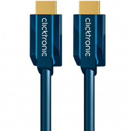 ClickTronic 0.5m High Speed HDMI HDMI cable HDMI Type A (Standard) Blue