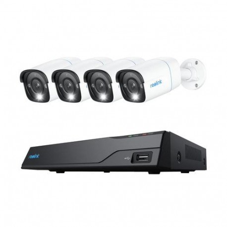 Reolink NVS8-8MB4 - 4K UHD Security System, 8-Channel NVR, 100 ft Crisp Night Vision, 24/7 Recording