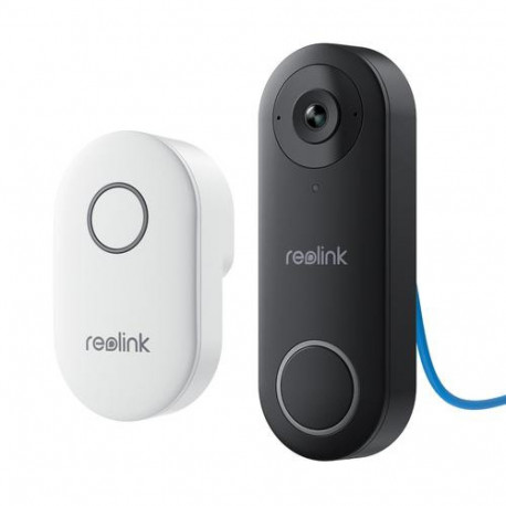 Reolink D340P - 5MP Wired Video Doorbell with Chime, PoE, Person Detection, Two-Way Audio, Works wit