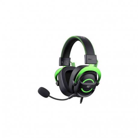 Havit H2002E - gaming headphones, black and green