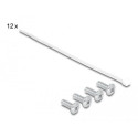 DeLOCK 10″ Keystone Patch Panel 12 port with strain relief 1U grey