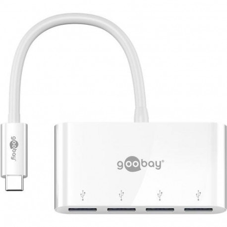 Goobay 66274 laptop dock/port replicator Wired USB 3.2 Gen 1 (3.1 Gen 1) Type-C White