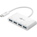 Goobay 66274 laptop dock/port replicator Wired USB 3.2 Gen 1 (3.1 Gen 1) Type-C White