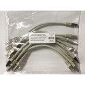 Equip Cat.6A Platinum S/FTP Patch Cable, Grey, 0.25m , 10pcs/set