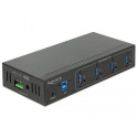 DeLOCK 63309 interface hub USB 3.2 Gen 1 (3.1 Gen 1) Type-B 5000 Mbit/s Black