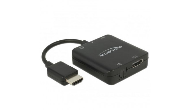 DeLOCK 63276 video cable adapter HDMI Type A (Standard) Black