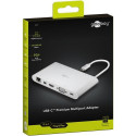 Goobay 62113 laptop dock/port replicator Wired USB 3.2 Gen 1 (3.1 Gen 1) Type-C Silver