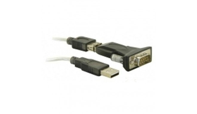 DeLOCK USB 2.0 to Serial Adapter serial cable Black USB Type-A DB-9