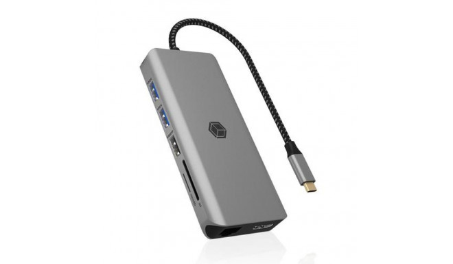 ICY BOX IB-DK4061-CPD Wired USB 3.2 Gen 1 (3.1 Gen 1) Type-C Grey
