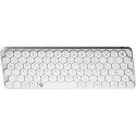 KeySonic KSK-5020BT-S keyboard Office Bluetooth QWERTZ German Aluminium, White