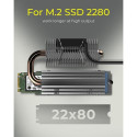 ICY BOX IB-M2HSF-705 Solid-state drive Heatsink/Radiatior 3 cm Silver 1 pc(s)